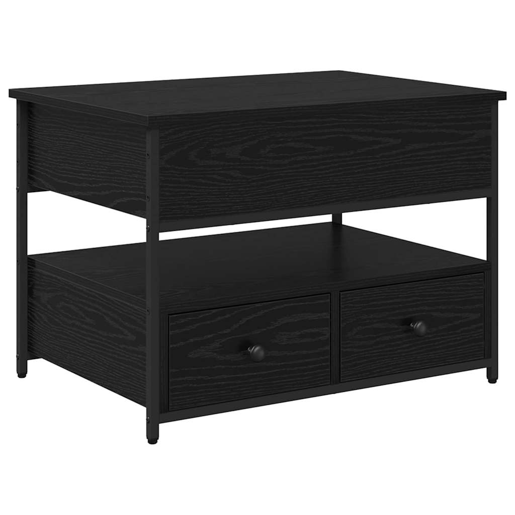 Sofabord Sort eg 70 x 50 x 54,5 cm Konstrueret træ