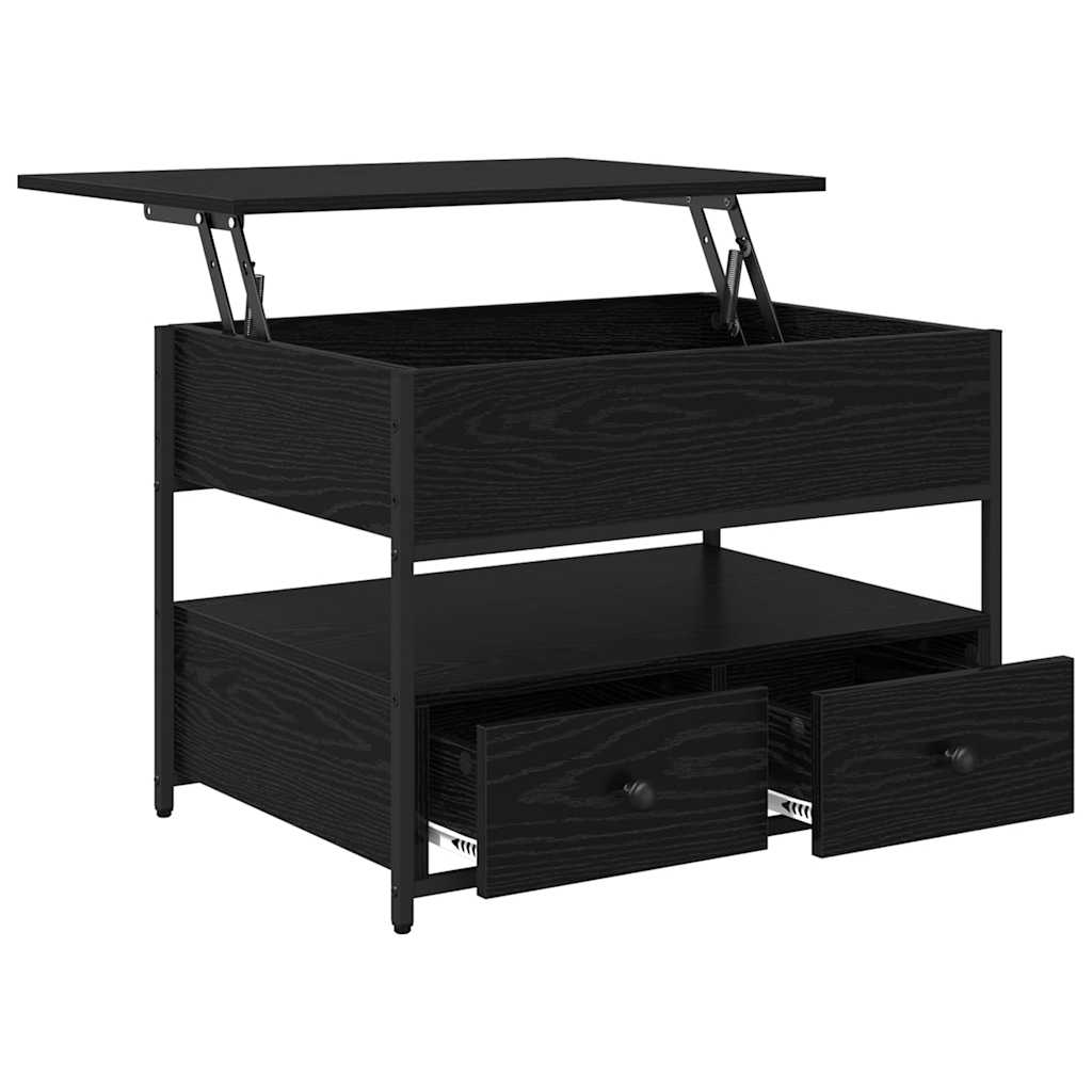 Sofabord Sort eg 70 x 50 x 54,5 cm Konstrueret træ