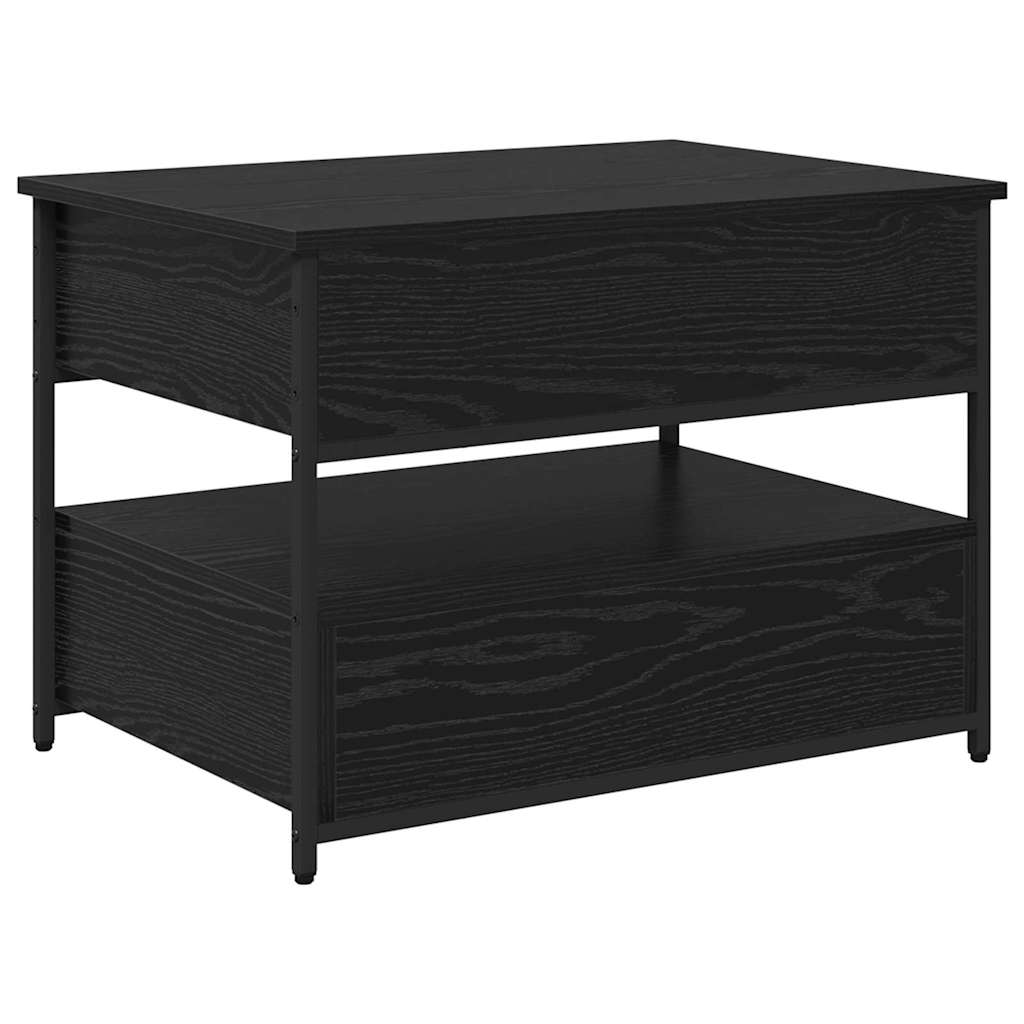 Sofabord Sort eg 70 x 50 x 54,5 cm Konstrueret træ