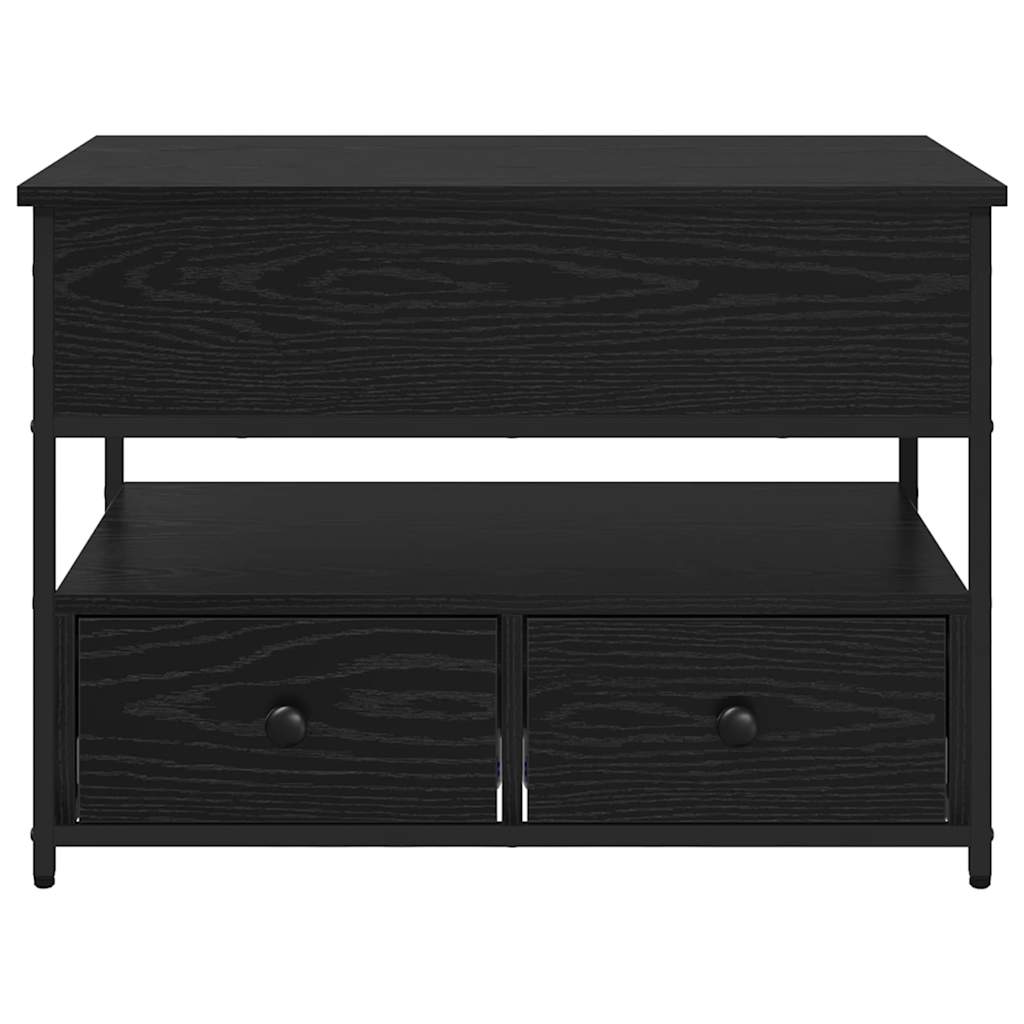 Sofabord Sort eg 70 x 50 x 54,5 cm Konstrueret træ