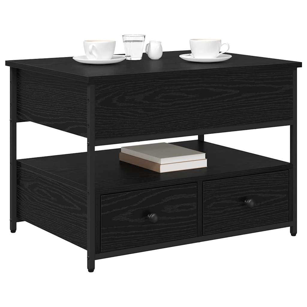 Sofabord Sort eg 70 x 50 x 54,5 cm Konstrueret træ