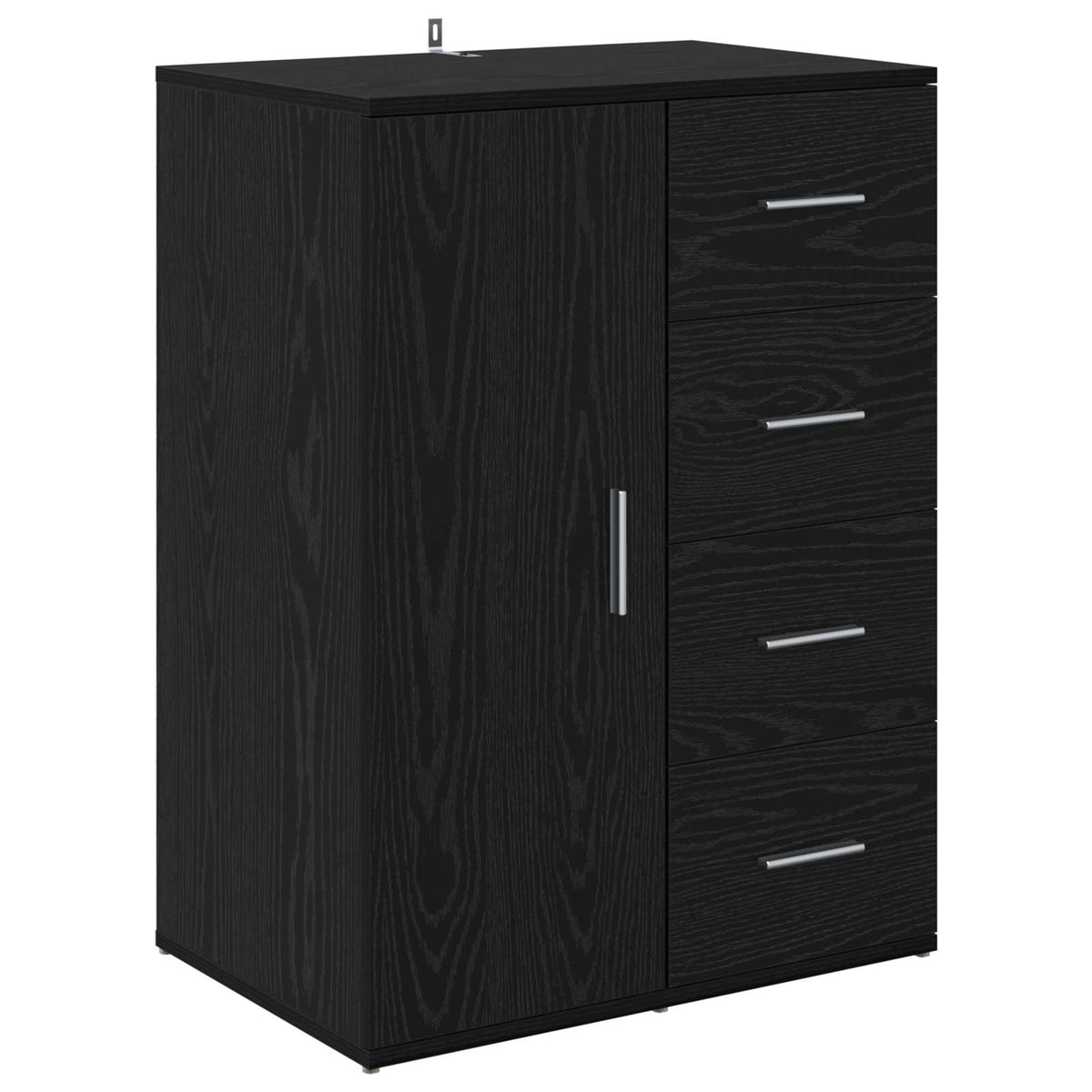 Sideboard Sort eg 59 x 39 x 80 cm Konstrueret træ