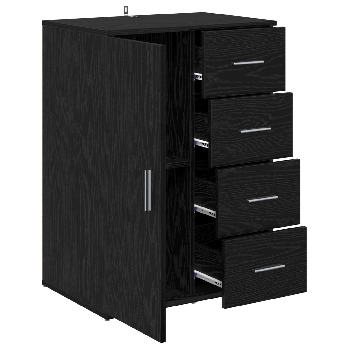 Sideboard Sort eg 59 x 39 x 80 cm Konstrueret træ