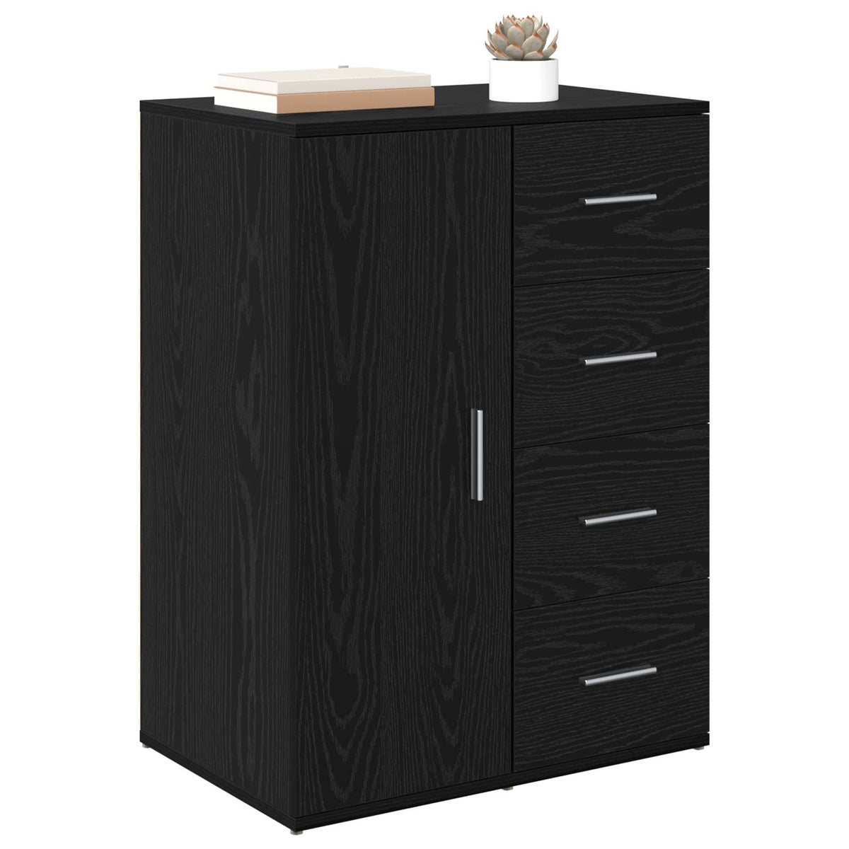Sideboard Sort eg 59 x 39 x 80 cm Konstrueret træ