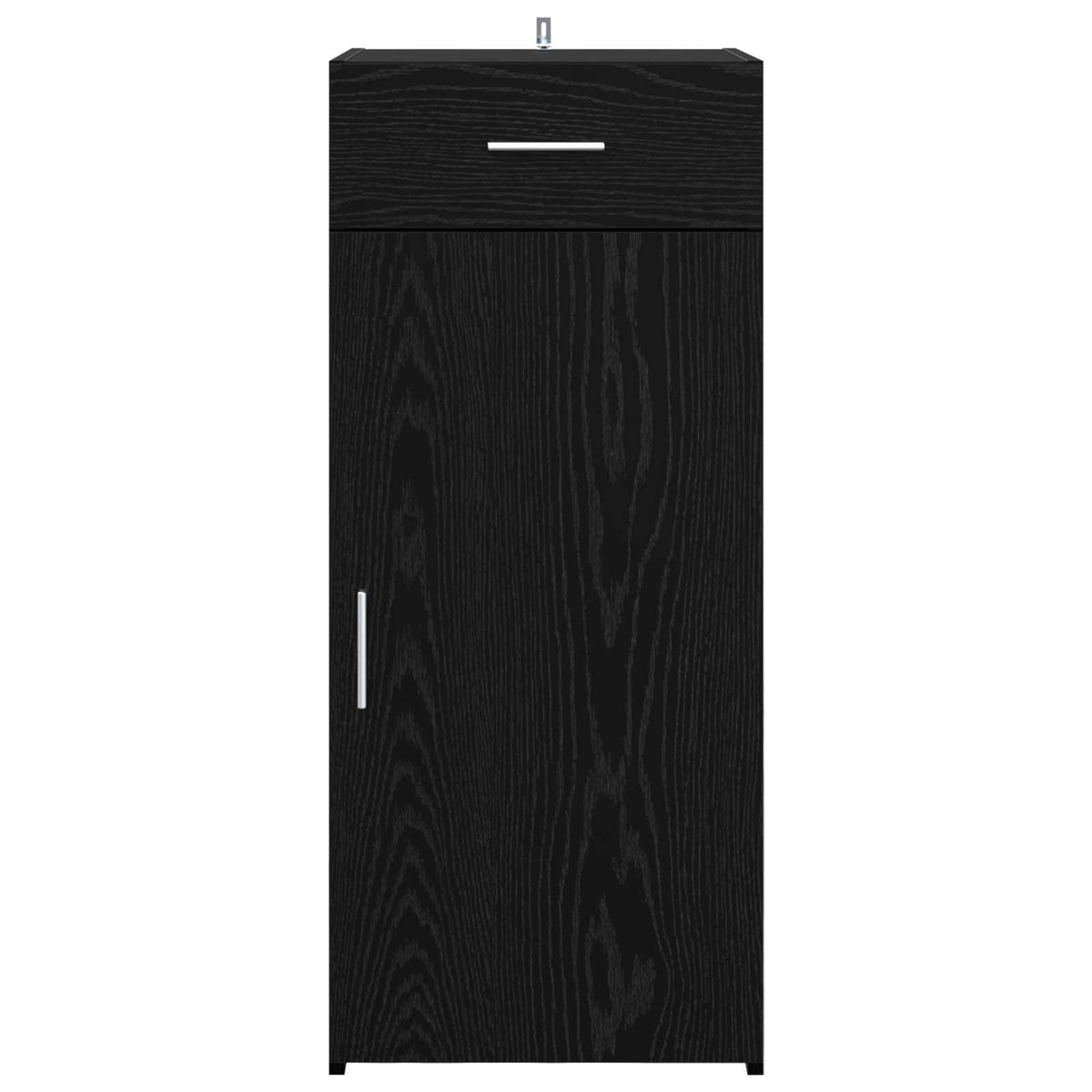 Opbevaringsskab Sort Eg 40 x 42,5 x 93 cm Konstrueret træ