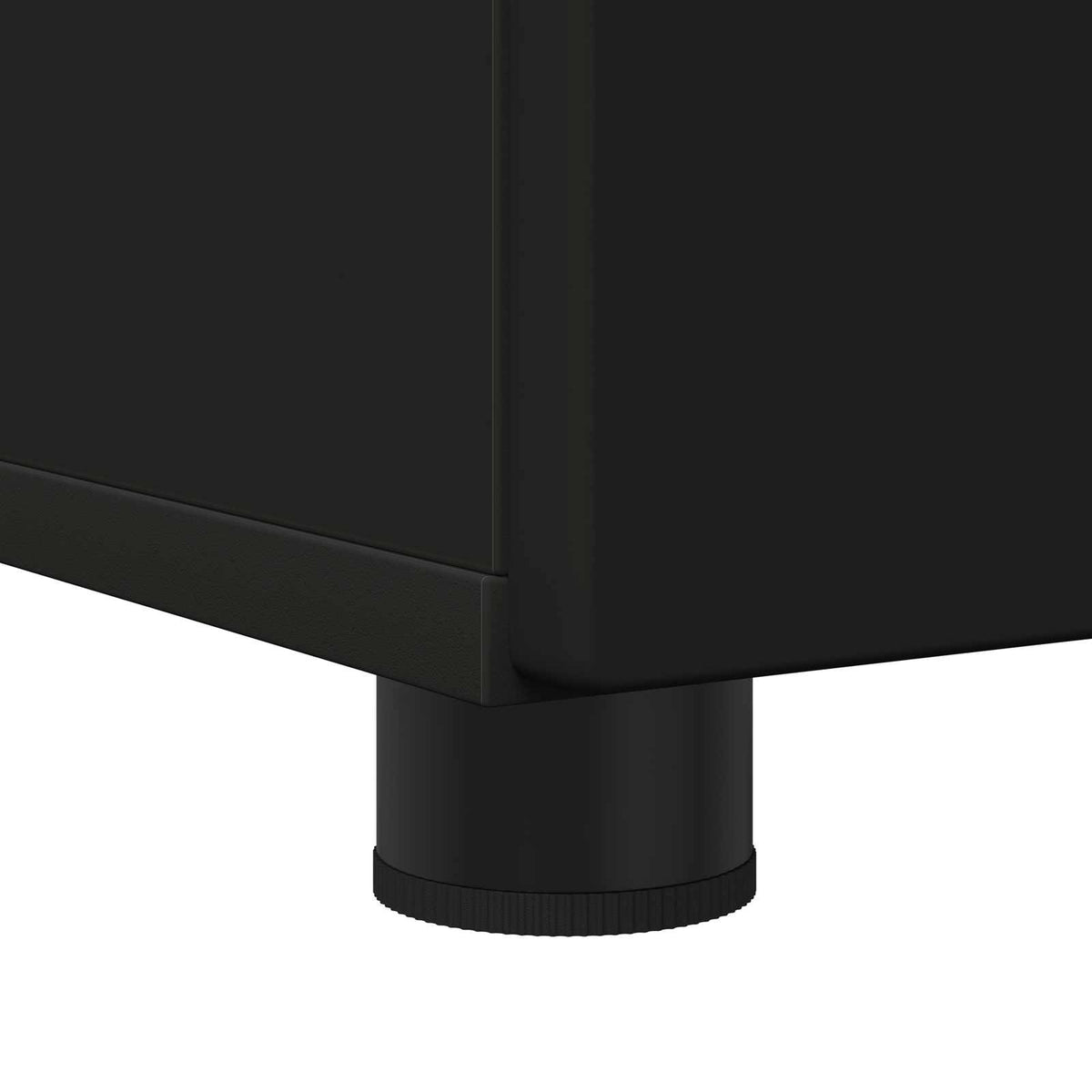 Badeværelsesskab Sort 61 x 35 x 64 cm Konstrueret træ, Metal