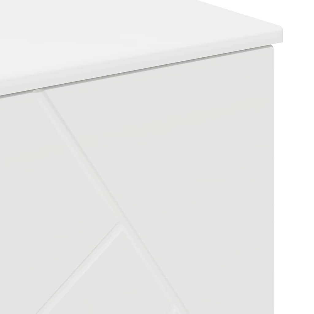 Badeværelsesskab Hvid 76,5 x 35 x 64 cm Konstrueret træ & Metal