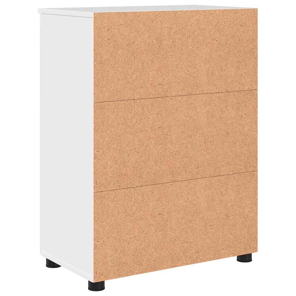 Badeværelsesskab med opbevaring Høj gloss hvid 60 x 35 x 80 cm