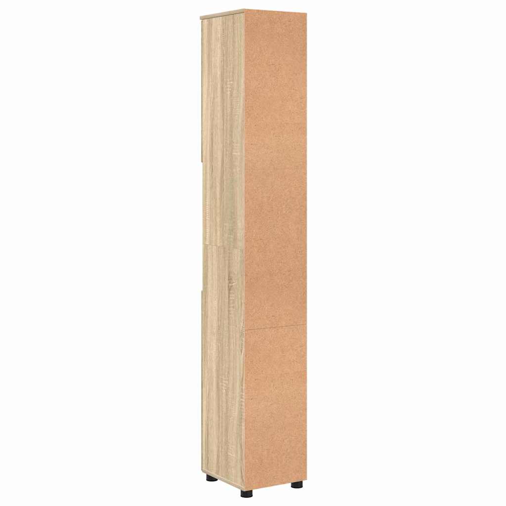 Badeværelsesskab med opbevaring Sonoma eg 30 x 35 x 192 cm