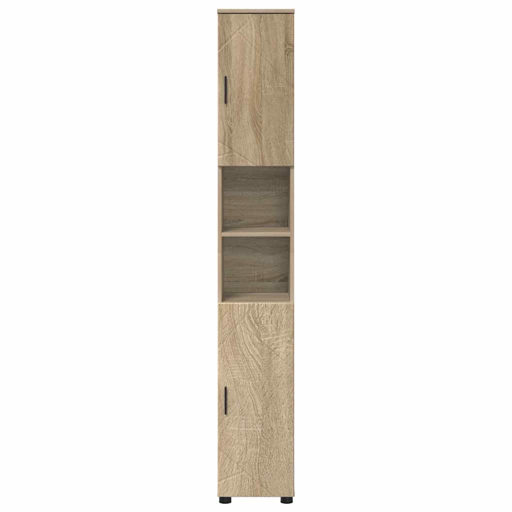 Badeværelsesskab med opbevaring Sonoma eg 30 x 35 x 192 cm