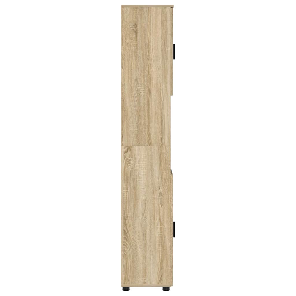 Badeværelsesskab med opbevaring Sonoma eg 30 x 35 x 192 cm