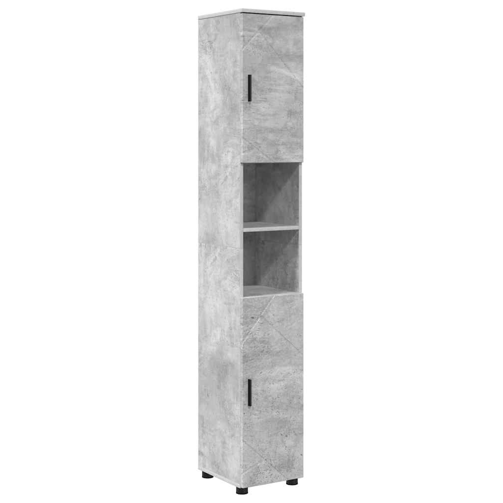 Badeværelsesskab med opbevaring Beton Grå 30 x 35 x 192 cm