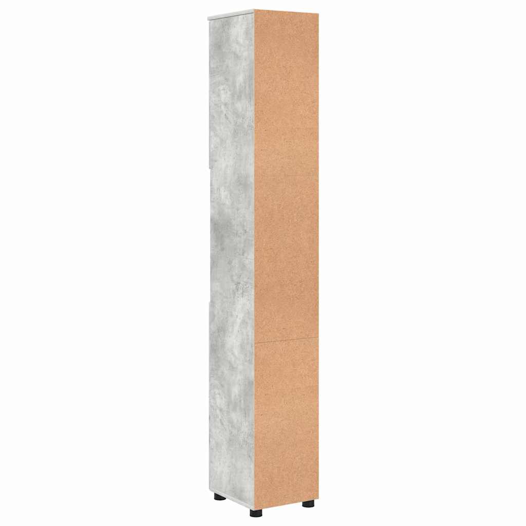 Badeværelsesskab med opbevaring Beton Grå 30 x 35 x 192 cm