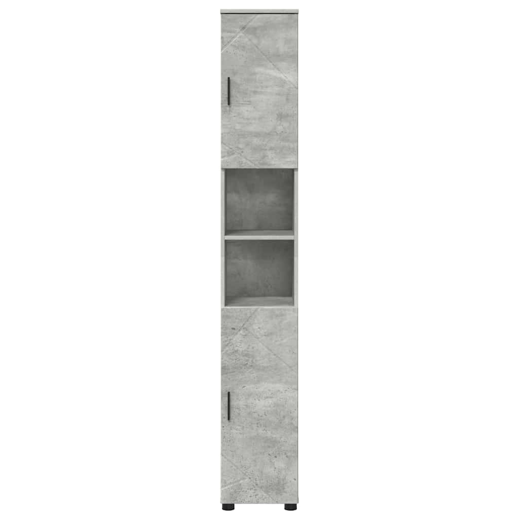 Badeværelsesskab med opbevaring Beton Grå 30 x 35 x 192 cm