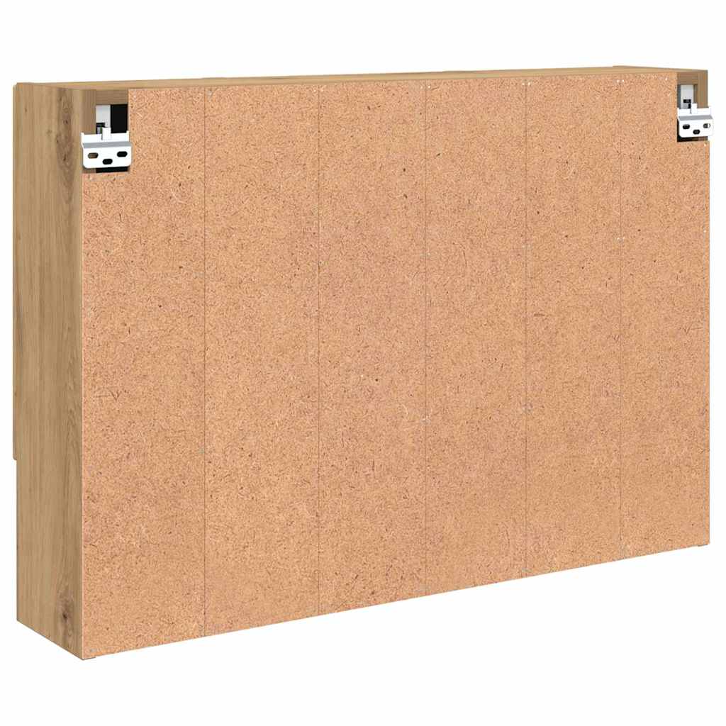 Spejlskab Artisan Egetræ 80 x 17 x 55 cm Konstrueret træ