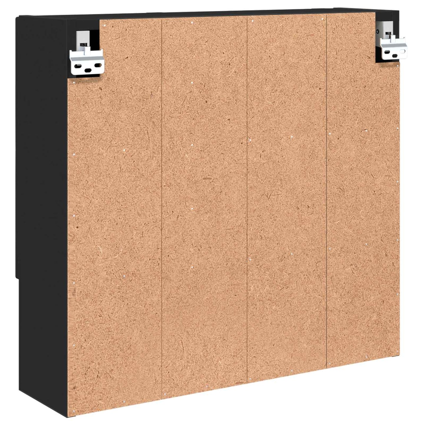Spejlskab Sort 59 x 17 x 55 cm Konstrueret træ