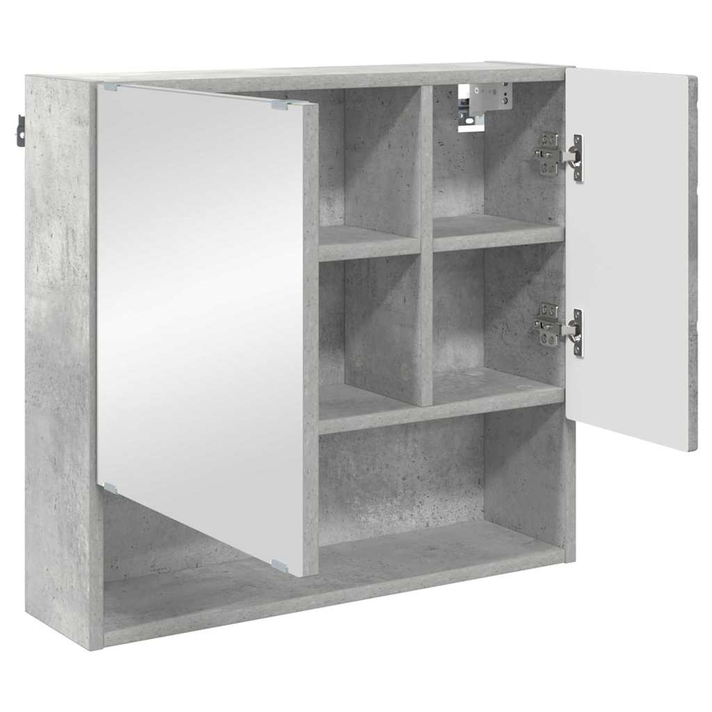 Spejlskab Beton Grå 59 x 17 x 55 cm Konstrueret træ
