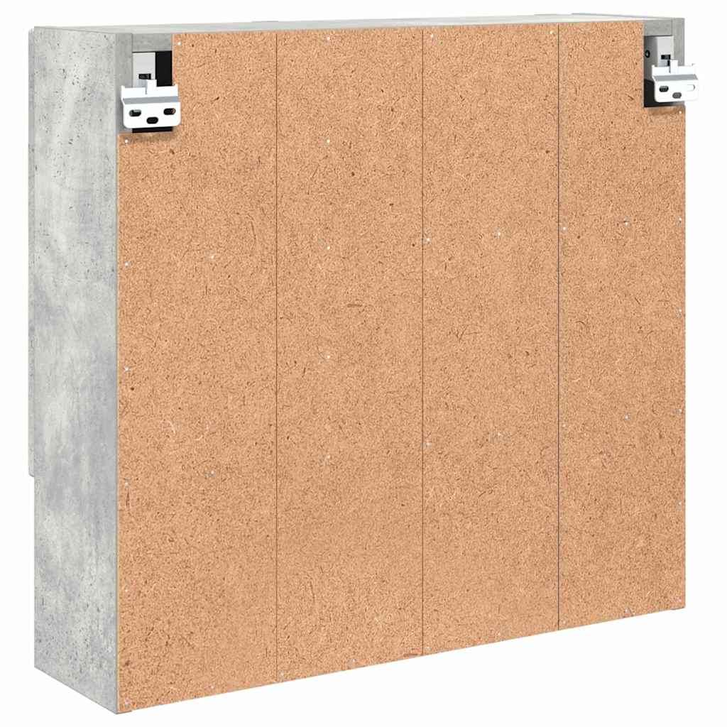 Spejlskab Beton Grå 59 x 17 x 55 cm Konstrueret træ
