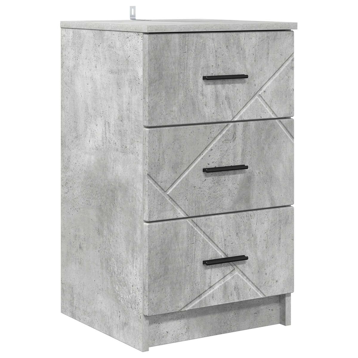 Natskab Betongrå 38 x 38 x 66 cm Konstrueret træ