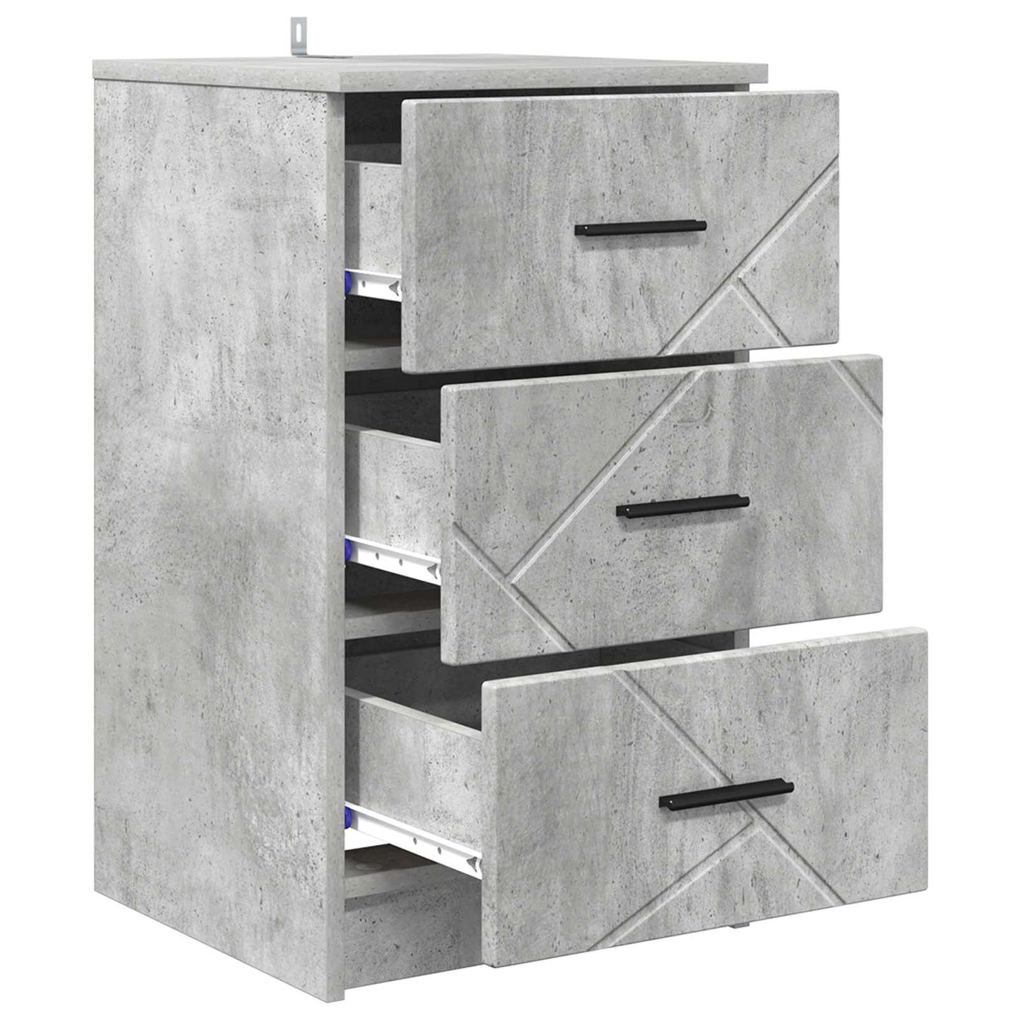 Natskab Betongrå 38 x 38 x 66 cm Konstrueret træ