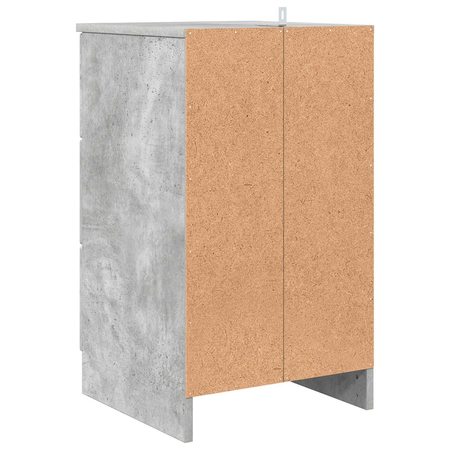 Natskab Betongrå 38 x 38 x 66 cm Konstrueret træ