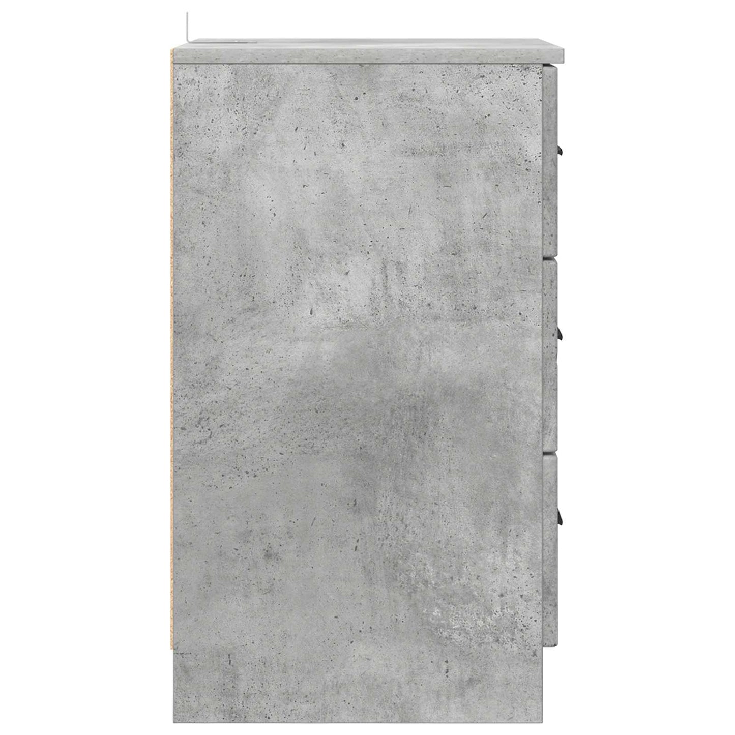 Natskab Betongrå 38 x 38 x 66 cm Konstrueret træ