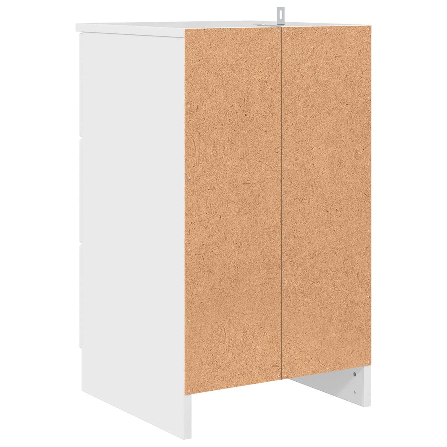 Natskab Hvid højglans 38 x 38 x 66 cm Konstrueret træ
