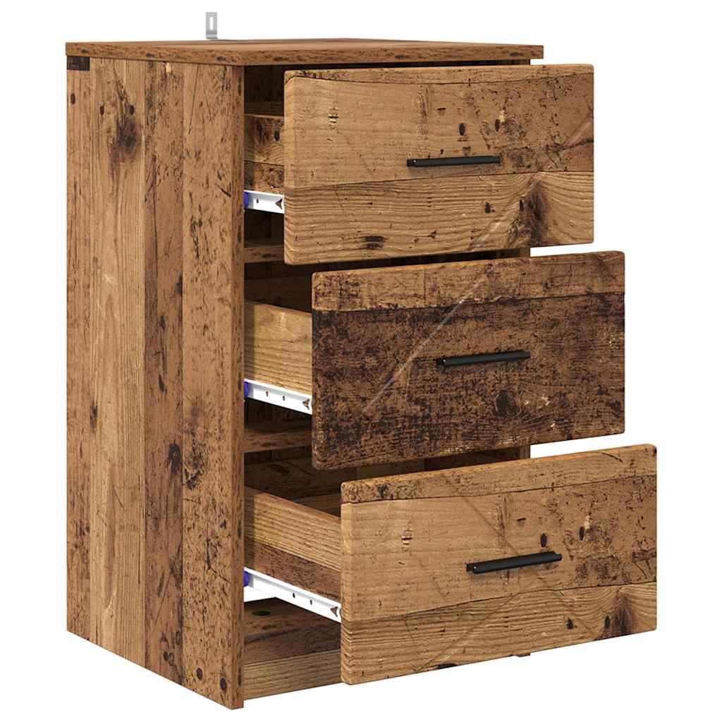 Natskab Gammelt træ 38 x 38 x 66 cm Konstrueret træ