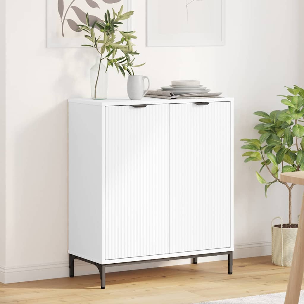 Sideboard Hvid 69,5 x 33 x 82 cm Konstrueret træ