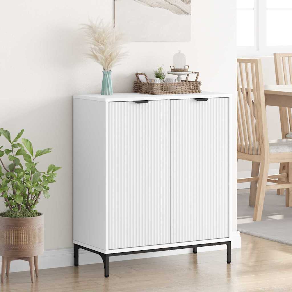 Sideboard Hvid 69,5 x 33 x 82 cm Konstrueret træ