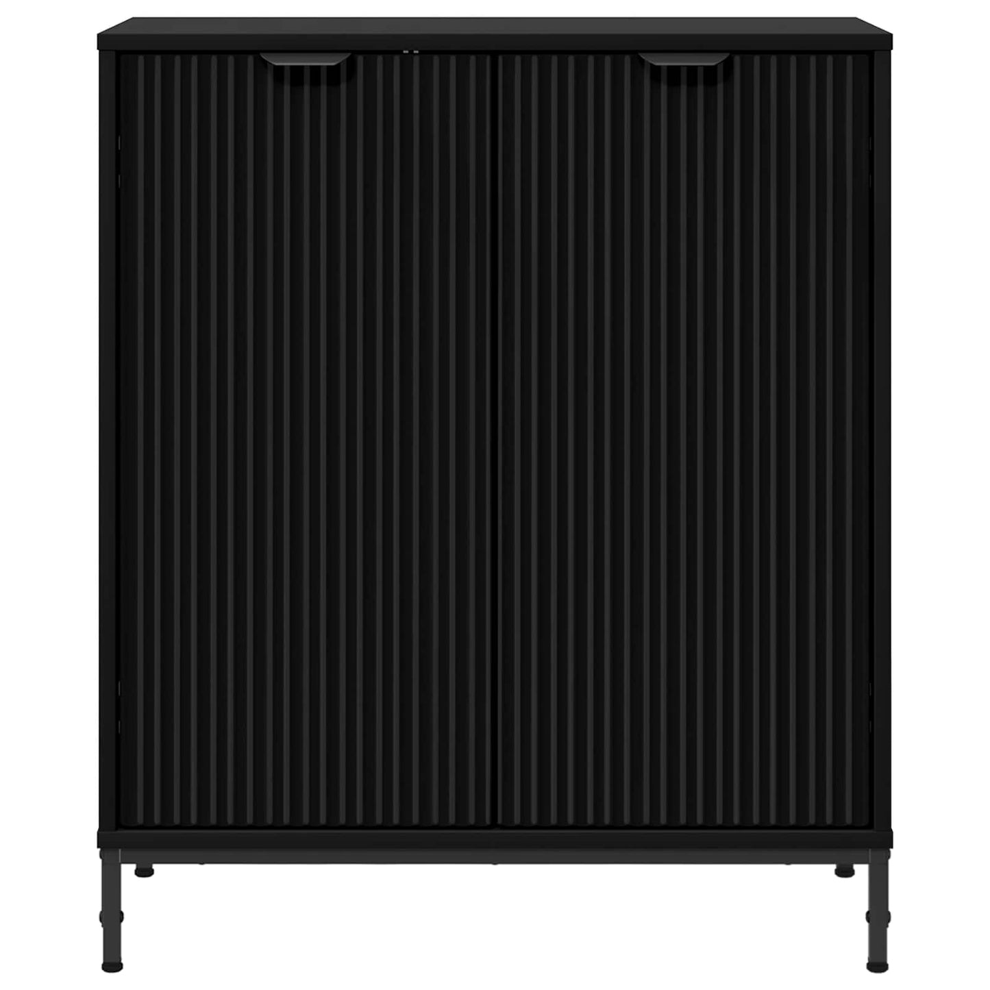 Sideboard Sort 69,5 x 33 x 82 cm Konstrueret træ