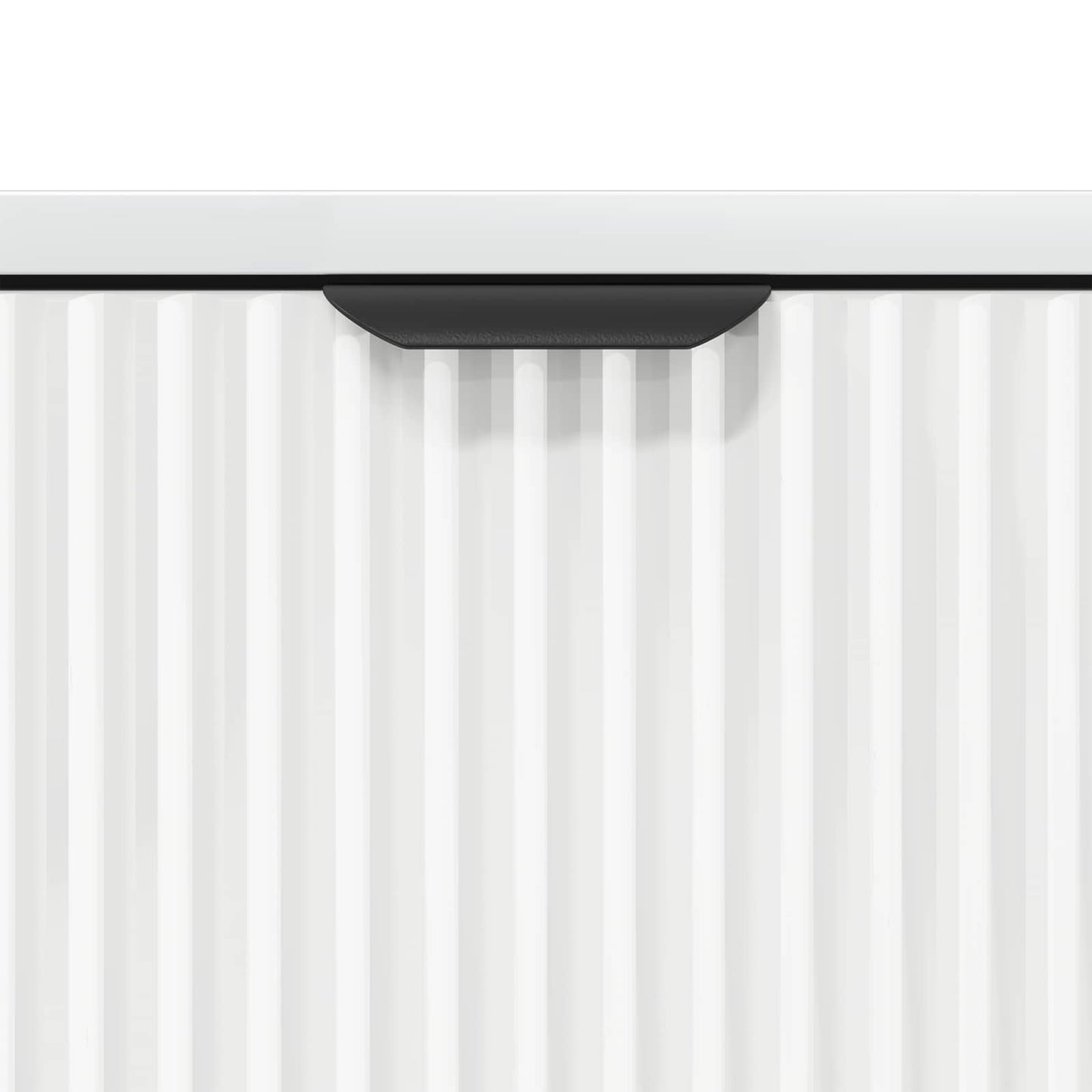 Sideboard Høj gloss hvid 69,5 x 33 x 82 cm Konstrueret træ