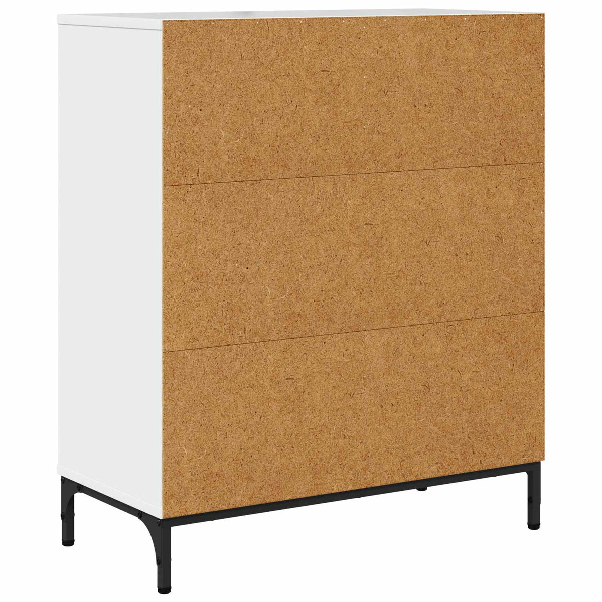 Sideboard Høj gloss hvid 69,5 x 33 x 82 cm Konstrueret træ