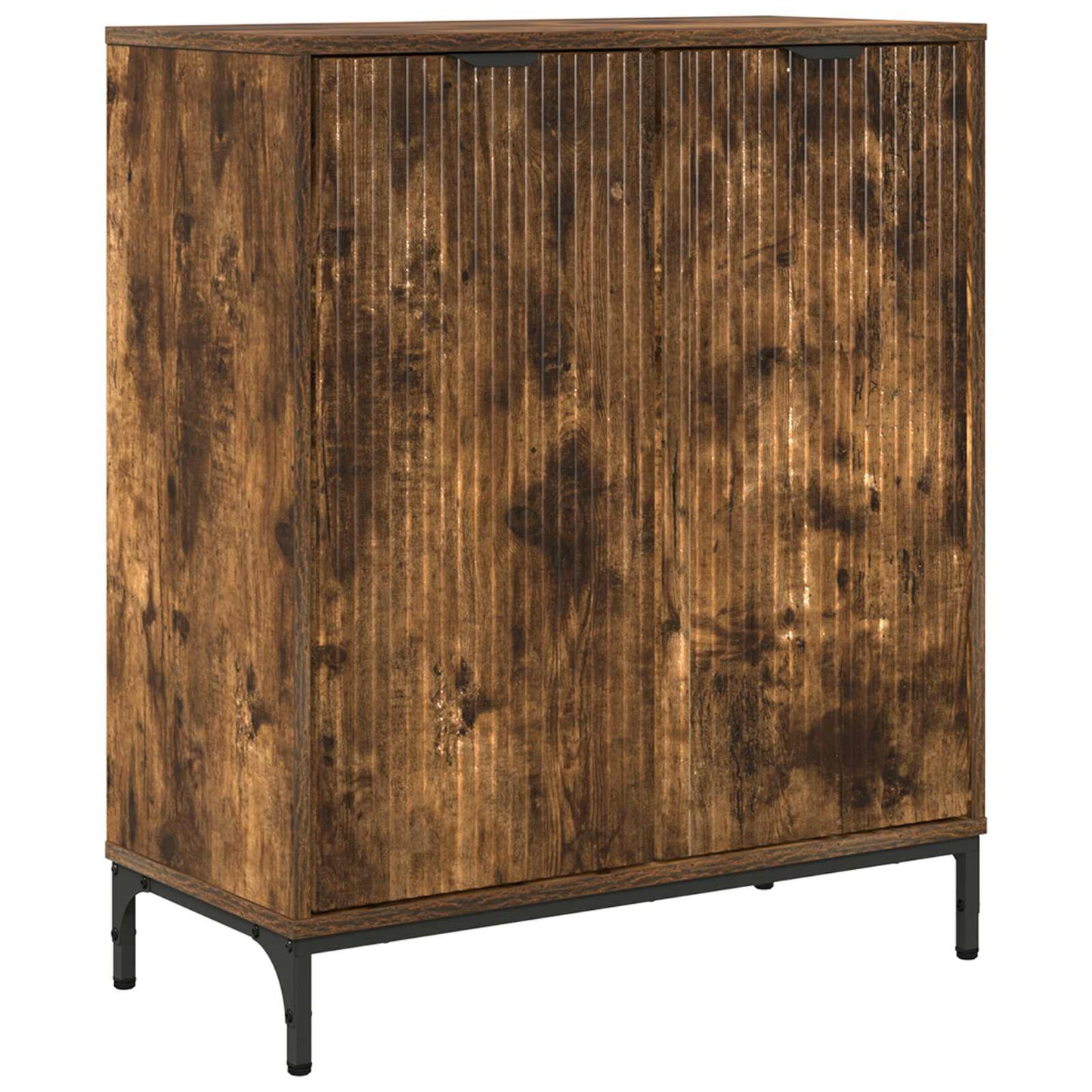 Sideboard Røget eg 69,5 x 33 x 82 cm Konstrueret træ