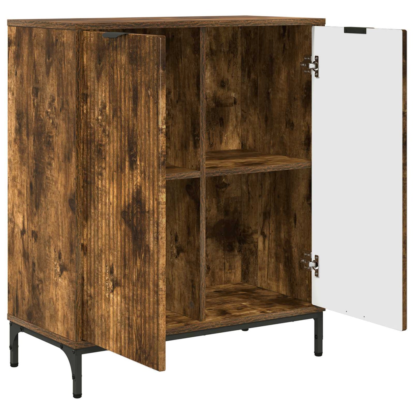 Sideboard Røget eg 69,5 x 33 x 82 cm Konstrueret træ
