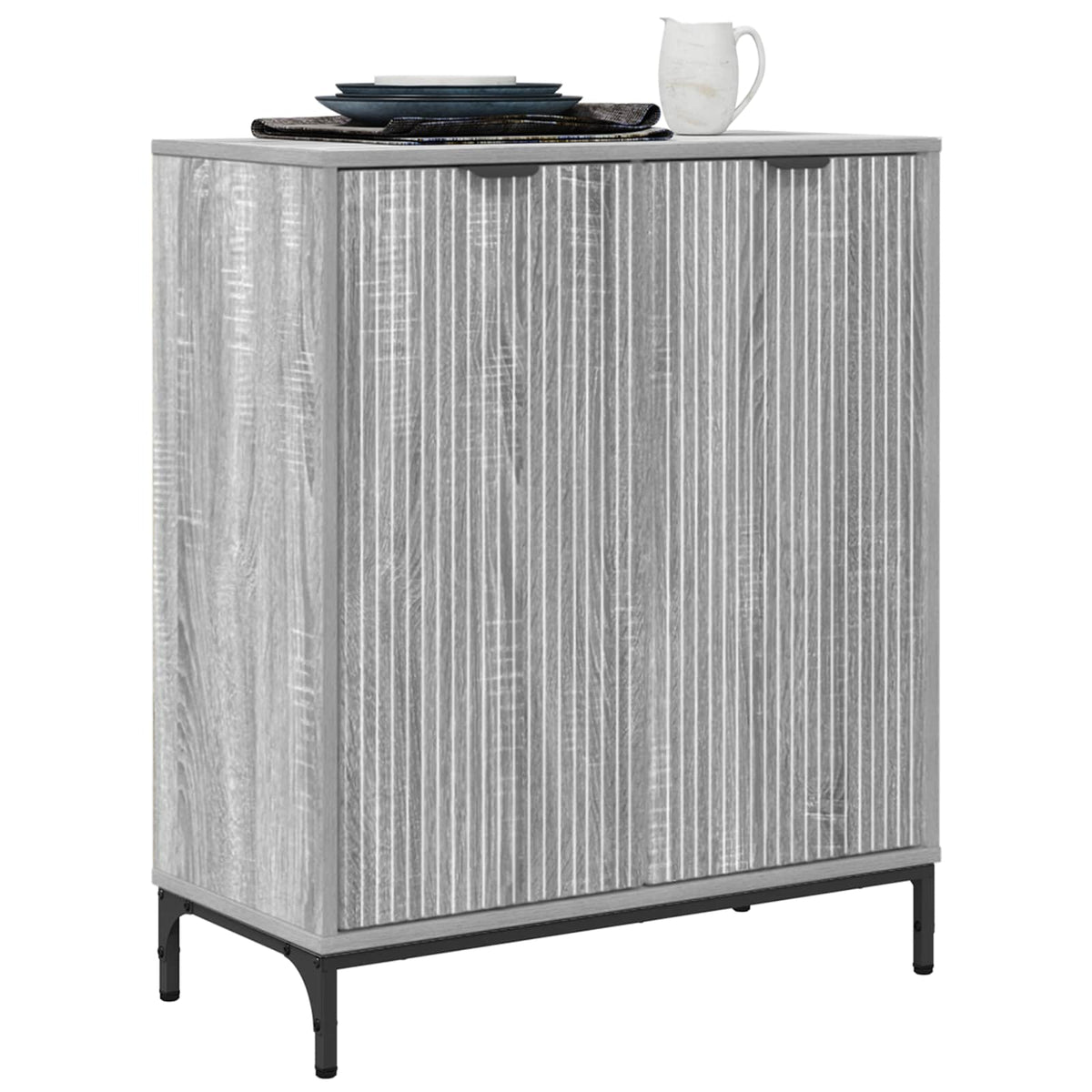 Sideboard Grå Sonoma 69,5 x 33 x 82 cm Konstrueret træ
