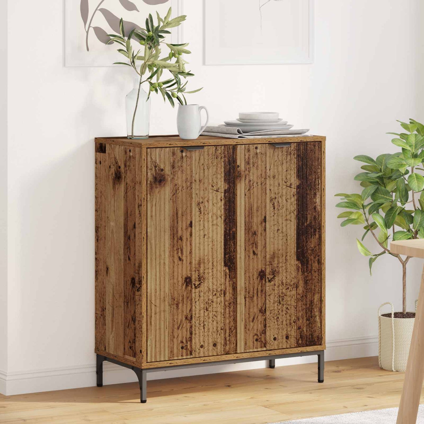 Sideboard Gammelt træ 69,5 x 33 x 82 cm Konstrueret træ
