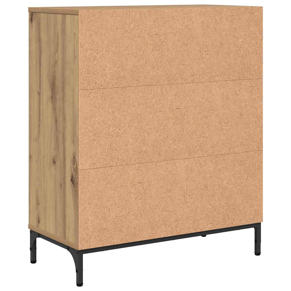 Sideboard Artisan Egetræ 69,5 x 33 x 82 cm Konstrueret træ
