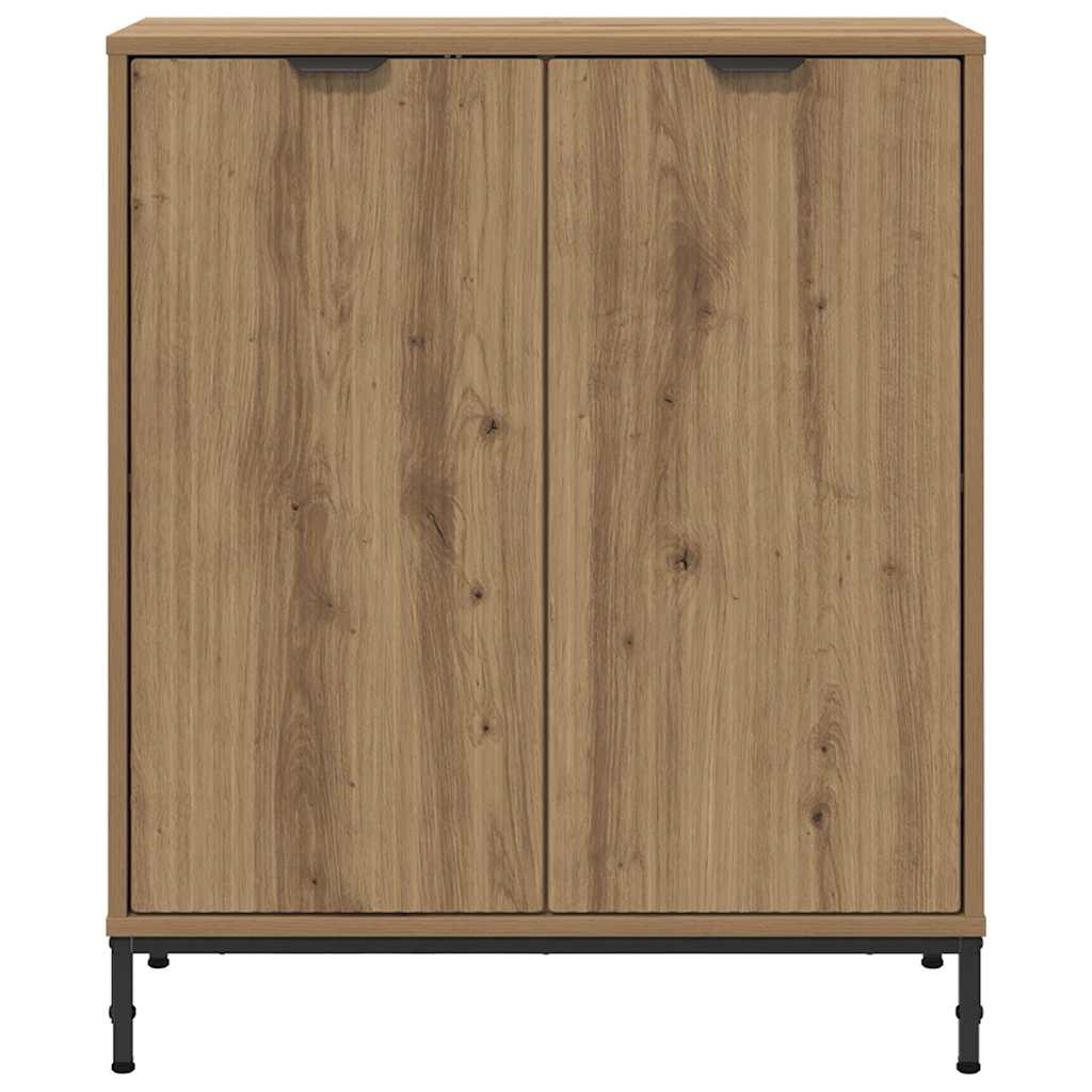 Sideboard Artisan Egetræ 69,5 x 33 x 82 cm Konstrueret træ