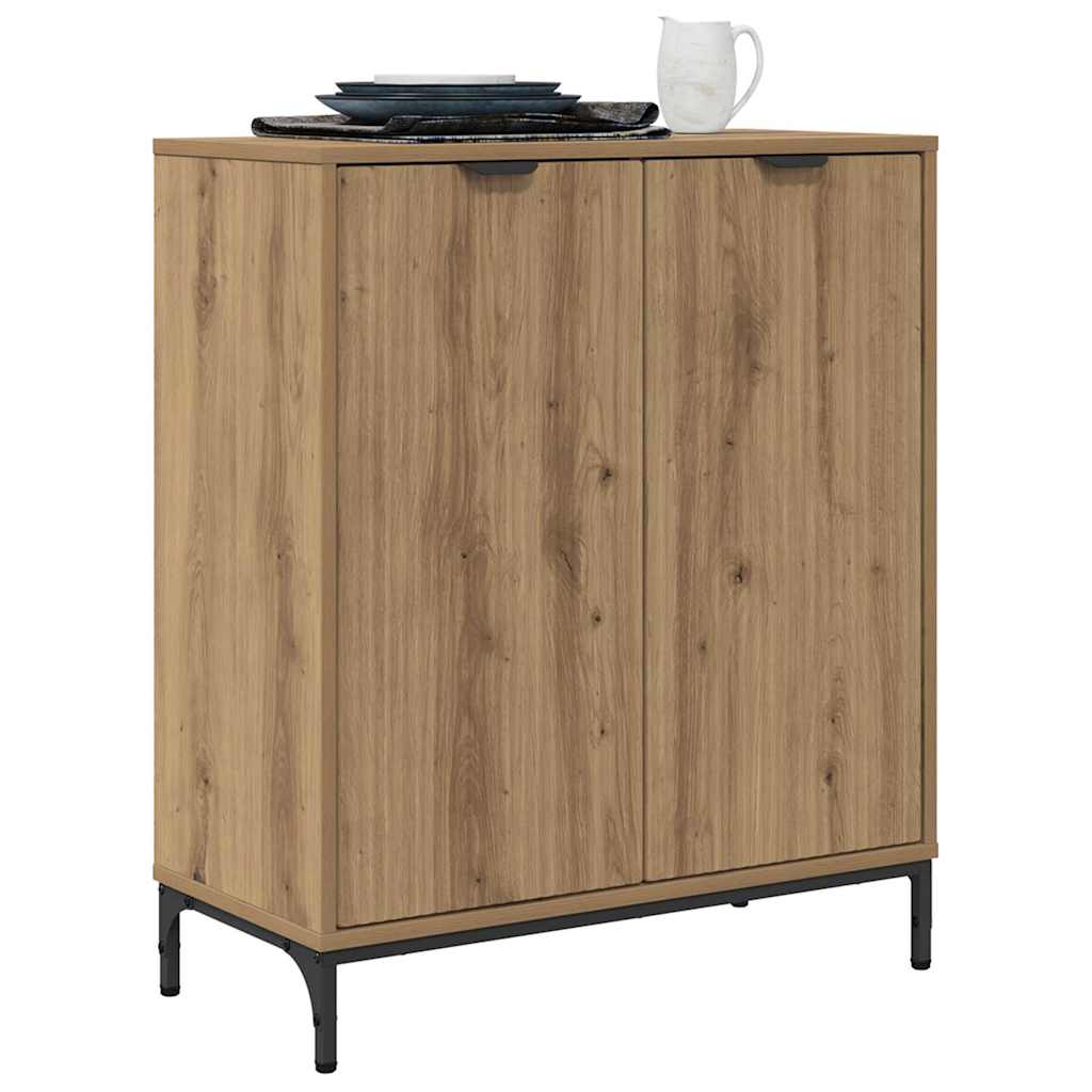 Sideboard Artisan Egetræ 69,5 x 33 x 82 cm Konstrueret træ