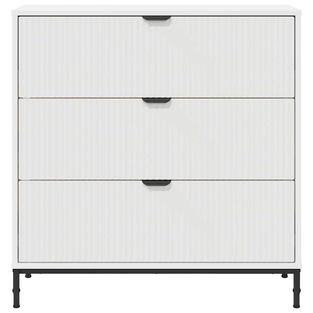 Sideboard Hvid 79,5 x 33 x 82 cm Konstrueret træ