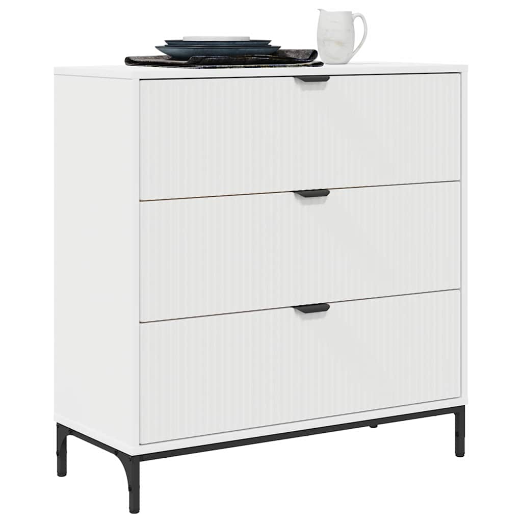 Sideboard Hvid 79,5 x 33 x 82 cm Konstrueret træ