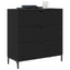 Sideboard med skuffe Sort 79,5 x 33 x 82 cm Konstrueret træ
