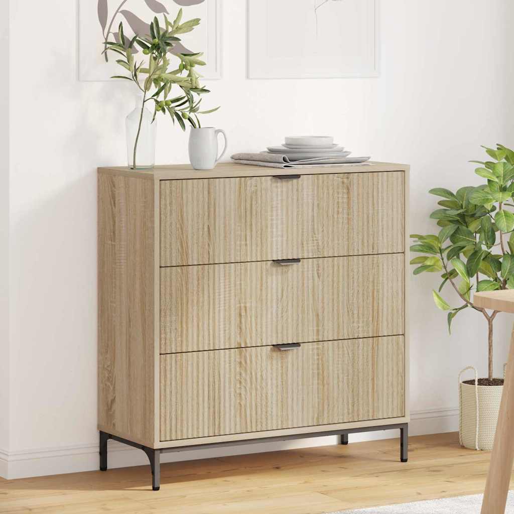 Sideboard Sonoma eg 79,5 x 33 x 82 cm Konstrueret træ