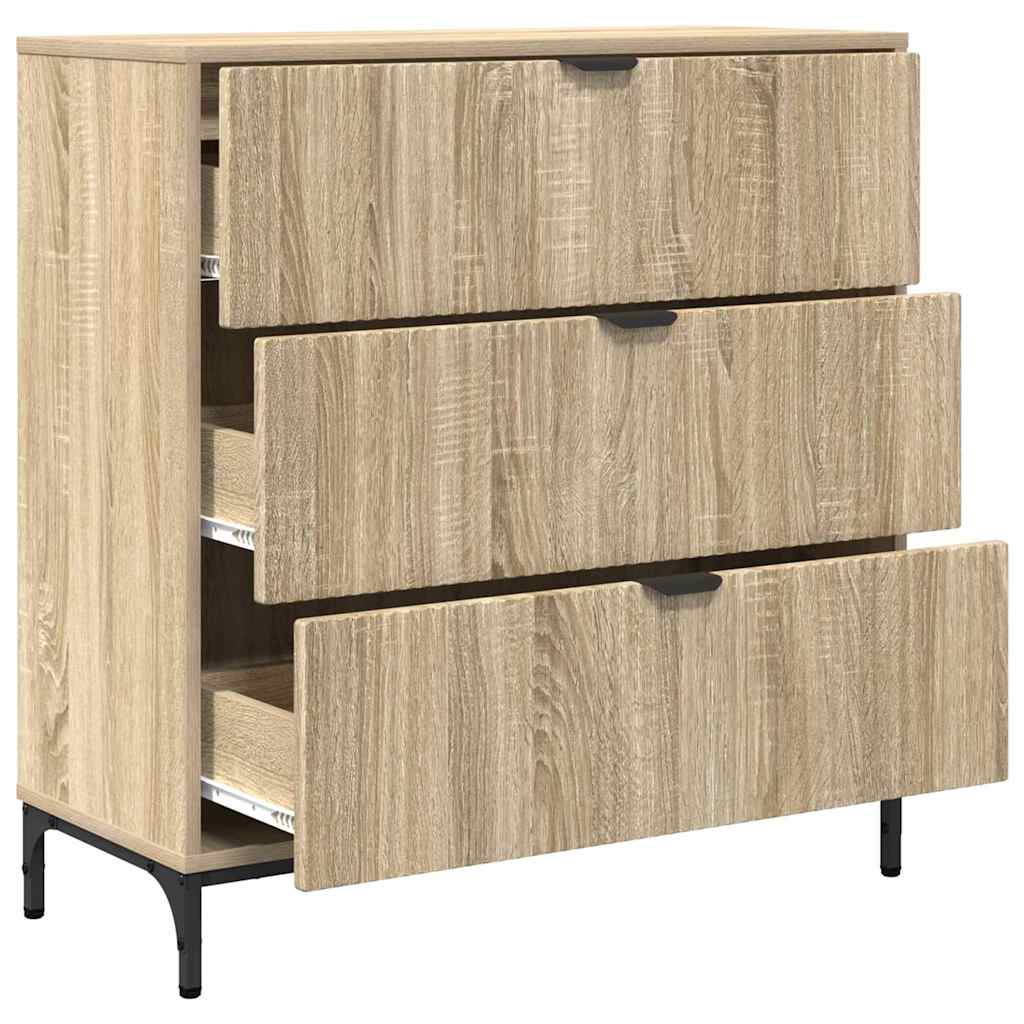 Sideboard Sonoma eg 79,5 x 33 x 82 cm Konstrueret træ