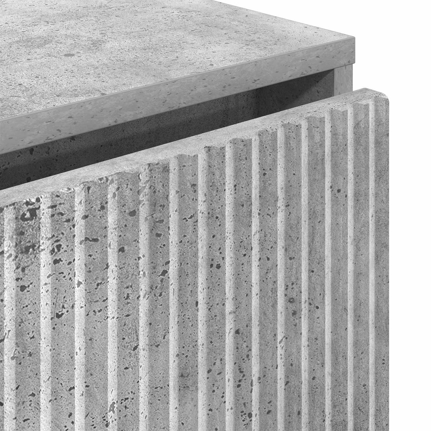 Sideboard Beton Grå 79,5 x 33 x 82 cm Konstrueret træ