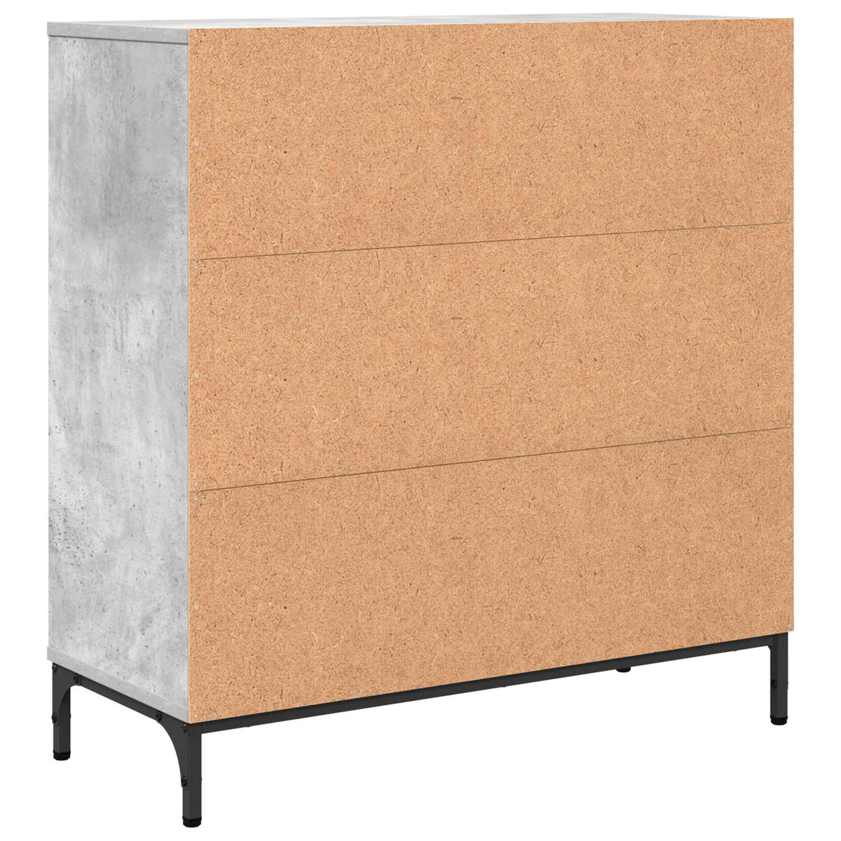 Sideboard Beton Grå 79,5 x 33 x 82 cm Konstrueret træ