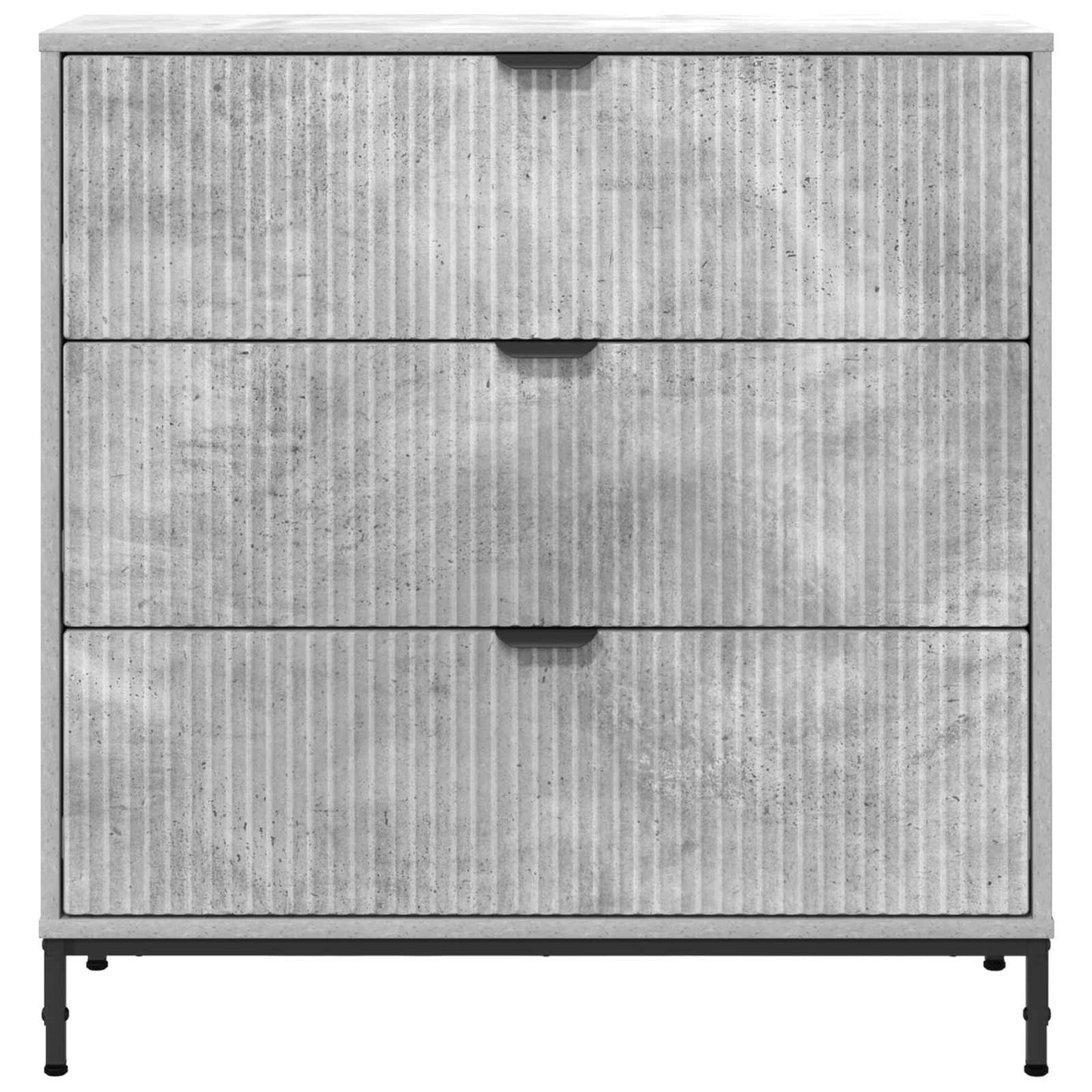 Sideboard Beton Grå 79,5 x 33 x 82 cm Konstrueret træ