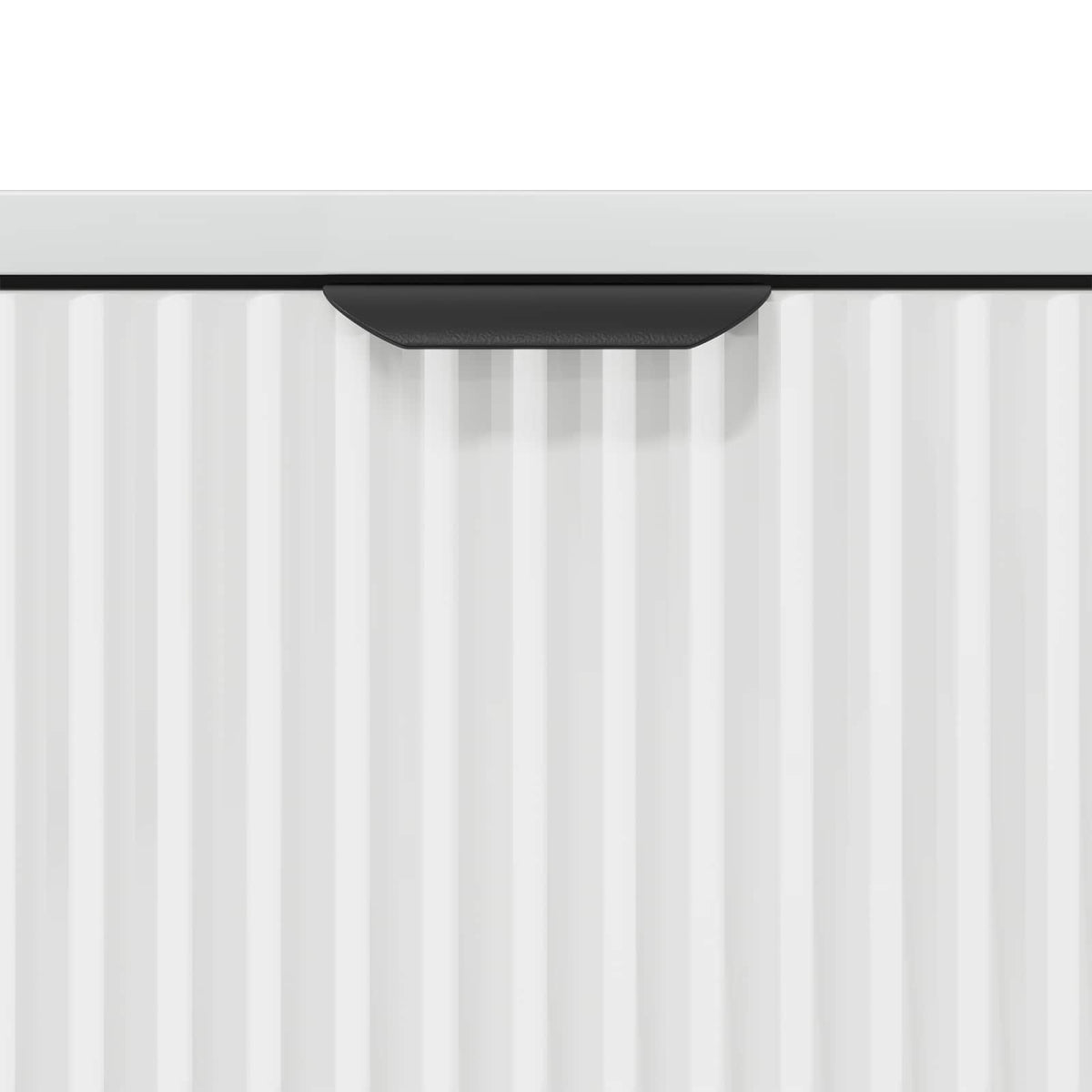 Sideboard Høj gloss hvid 79,5 x 33 x 82 cm Konstrueret træ