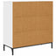 Sideboard Høj gloss hvid 79,5 x 33 x 82 cm Konstrueret træ